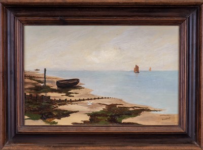 Lot 523 - Ernest Proctor ARA (1885-1935) Beach scene...