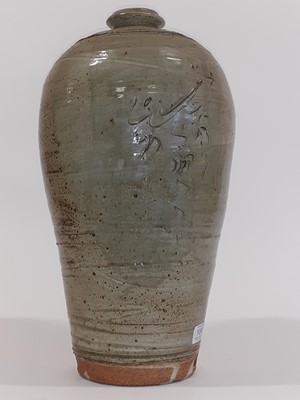 Lot 1046 - Jim Malone (b.1946): A Tall Stoneware Bottle,...