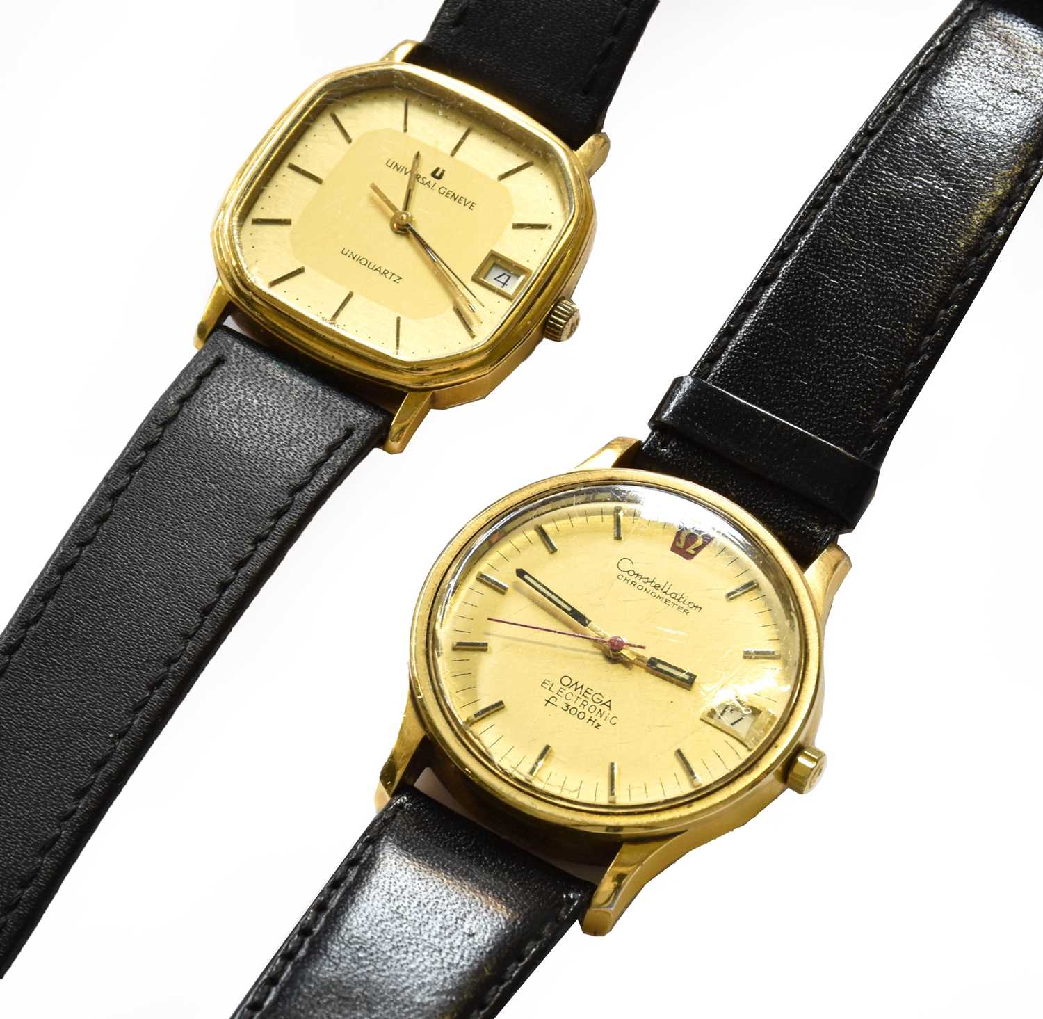 Lot 229 - A gents gold plated electronic wristwatch,...