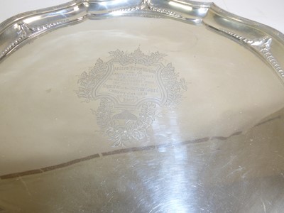 Lot 2104 - An Edward VII Silver Salver,by Roberts and...