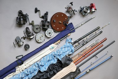 Lot 6 - A Collection Of Rods And Reels