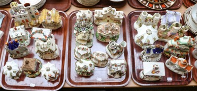 Lot 120 - A collection of 19th century Staffordshire...