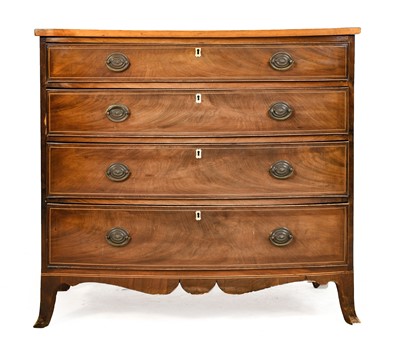 Lot 1201 - A George III Mahogany, Ebony and...