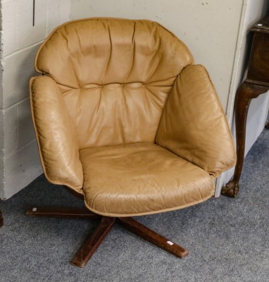 Lot 1156 - A mid 20th century Swedish swivel chair by...