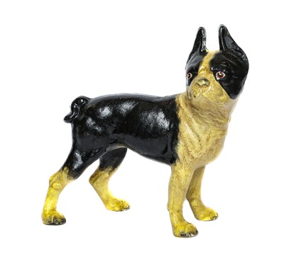 Lot 150 - A reproduction painted cast iron dog