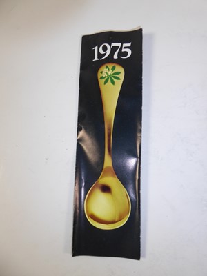 Lot 2230 - A Set of Five Danish Silver-Gilt and Enamel Spoons