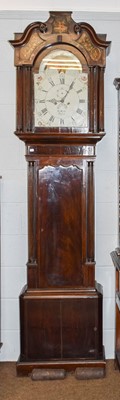 Lot 1197 - George III mahogany eight-day longcase clock...