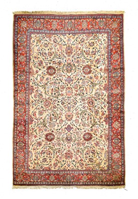 Lot 412 - Saroukh Carpet West Iran, circa 1950 The ivory...