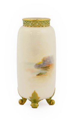 Lot 75 - A Royal Worcester Porcelain Vase, by Harry...