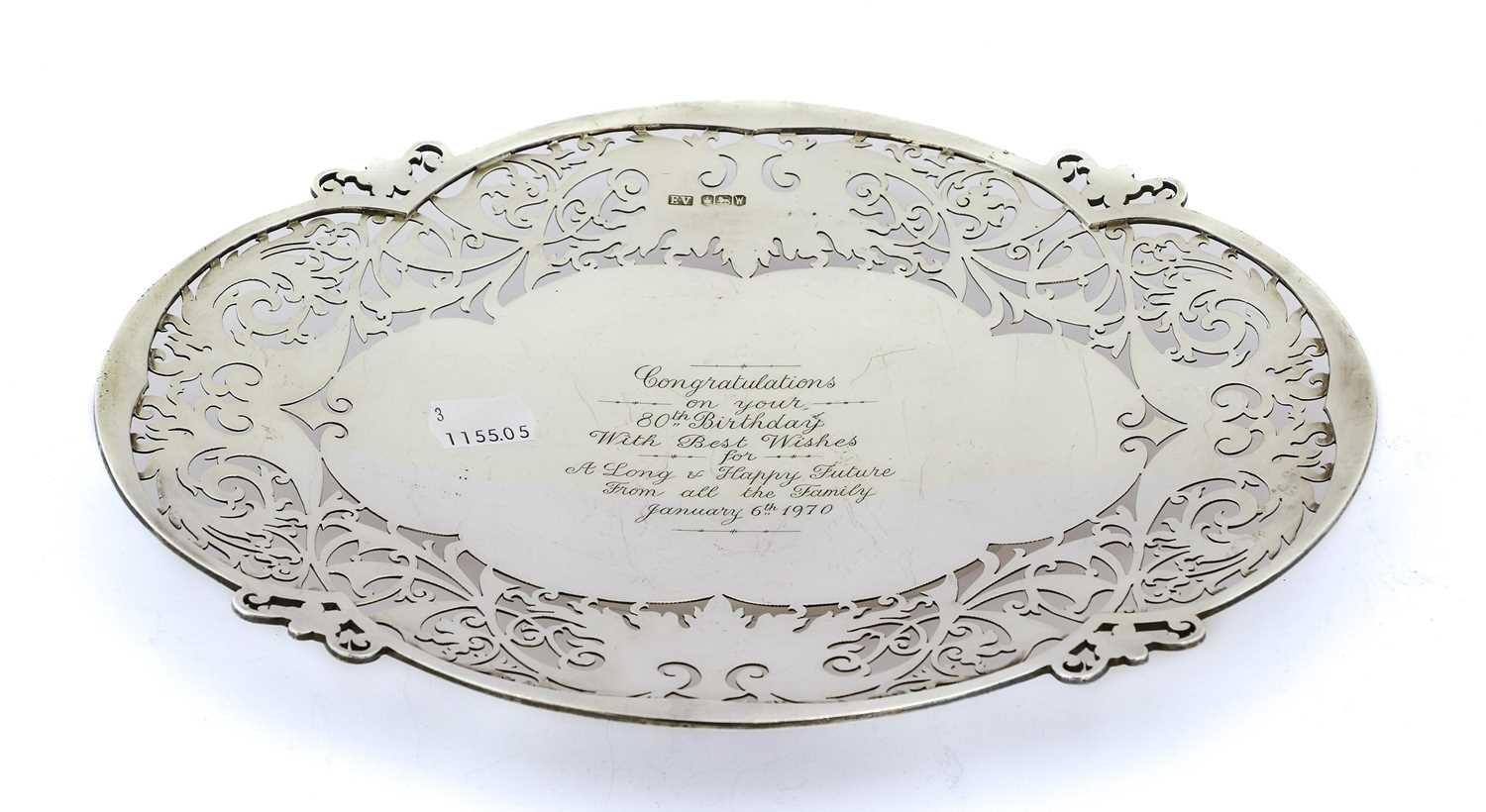 Lot 62 - An Elizabeth II Silver Dish, by Emile Viner,...