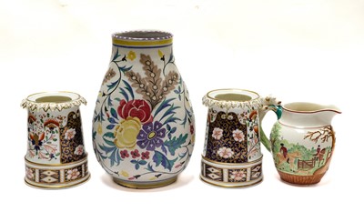 Lot 135 - A mixed lot of ceramics, including Poole vase