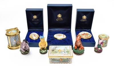 Lot 127 - Halcyon Days Enamels, a carriage time piece of...