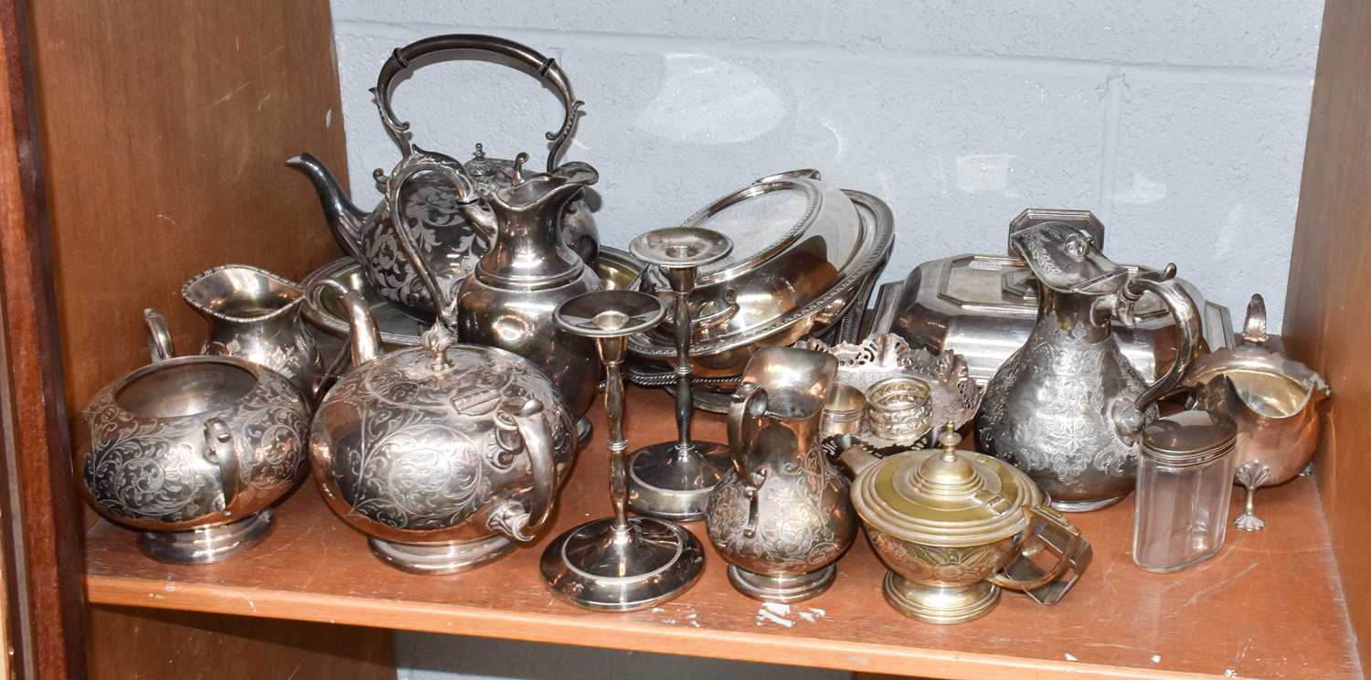 Lot 284 - A collection of assorted silver and silver...