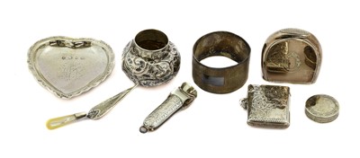 Lot 16 - A Collection of Assorted Silver, including: a...