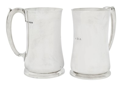 Lot 2301 - A Pair of George VI Silver Mugs