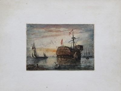 Lot 1022 - Thomas Cooper Moore (1827-1901) Whaling ship...