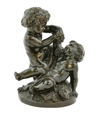 Lot 351 - A French Bronze Bacchic Group, 19th century,...