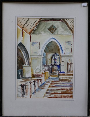Lot 1049 - E.H. Brown (20th century) 
"Lesbury Church"...