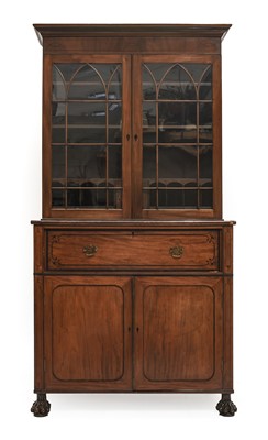 Lot 822 - A Late Regency Mahogany and Ebony-Strung...