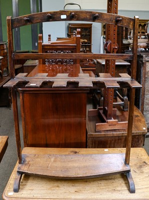 Lot 1304 - A mahogany wool winder, an early 20th century...