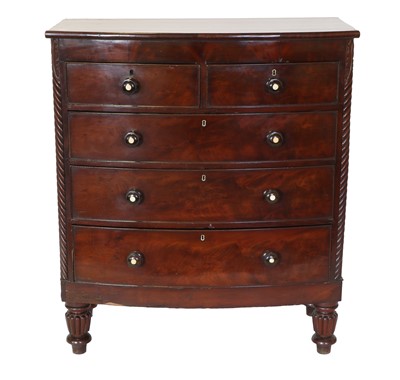 Lot 649 - A Victorian Mahogany and Pine-Lined Five...