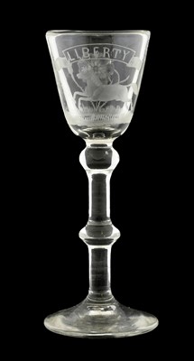 Lot 11 - A "Liberty" Wine Glass, in 18th century style,...