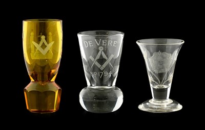 Lot 25 - A "Jacobite" Drinking Glass, in 18th century...