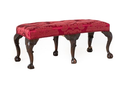 Lot 337 - A George III Style Carved Mahogany Window Seat...