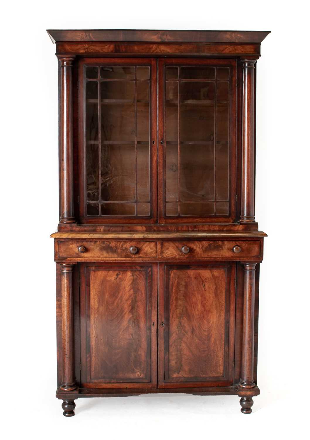 Lot 224 - A William IV Mahogany Bookcase Cabinet, 2nd...