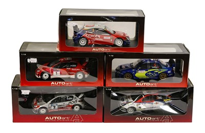 Lot 193 - Autoart World Rally Championship Group 1:18 Scale Models