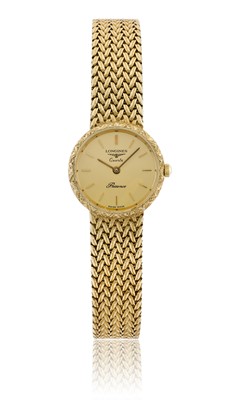 Lot 2360 - Longines: A Lady's 9 Carat Gold Wristwatch