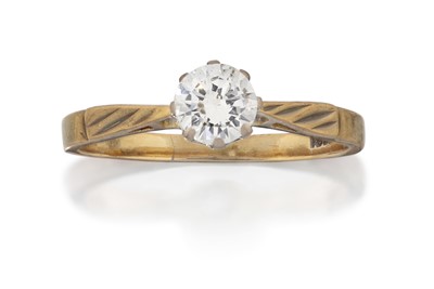 Lot 2116 - A Diamond Solitaire Ring