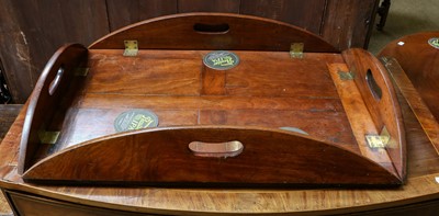 Lot 1309 - A mahogany butlers tray