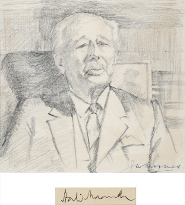 Lot 25 - J.W. Thornes (20th century) Side profile of L...