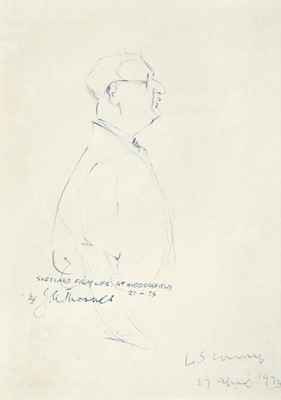 Lot 25 - J.W. Thornes (20th century) Side profile of L...