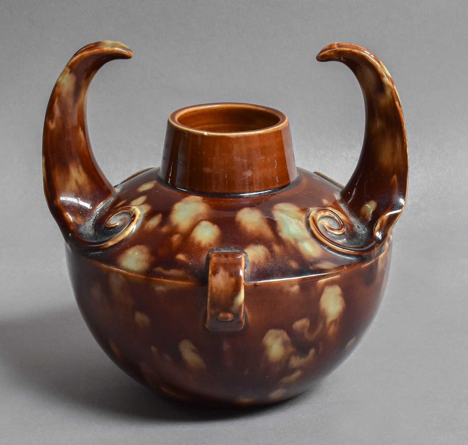 Lot 266 - A Massier Style Art Pottery Vase, probably...