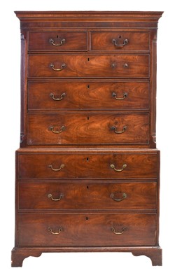 Lot 266 - A George III Mahogany and Pine-Lined Chest on...
