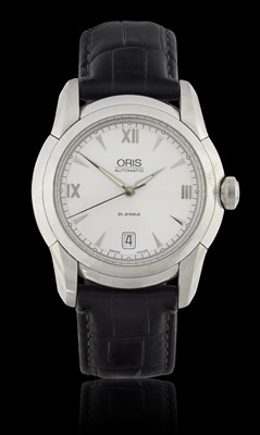 Lot 2368 - Oris: A Stainless Steel Automatic Calendar Centre Seconds Wristwatch
