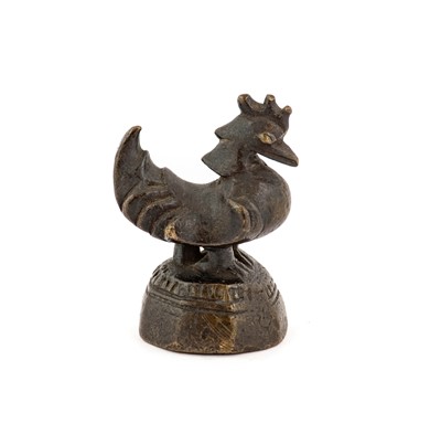 Lot 237 - A Burmese Bronze Opium Weight Converted to a...