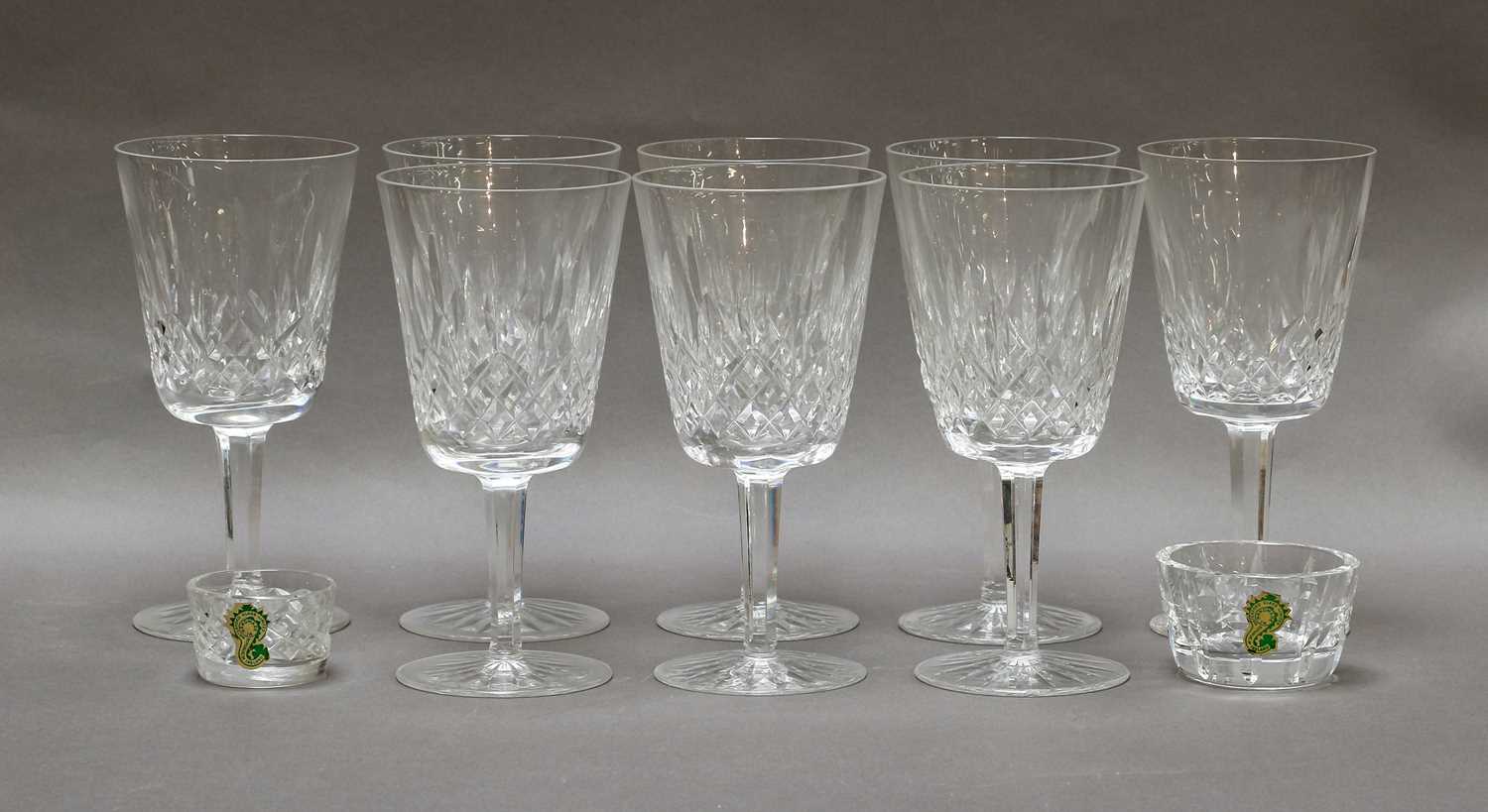 Lot 89 - A set of eight Waterford glass wines and two...