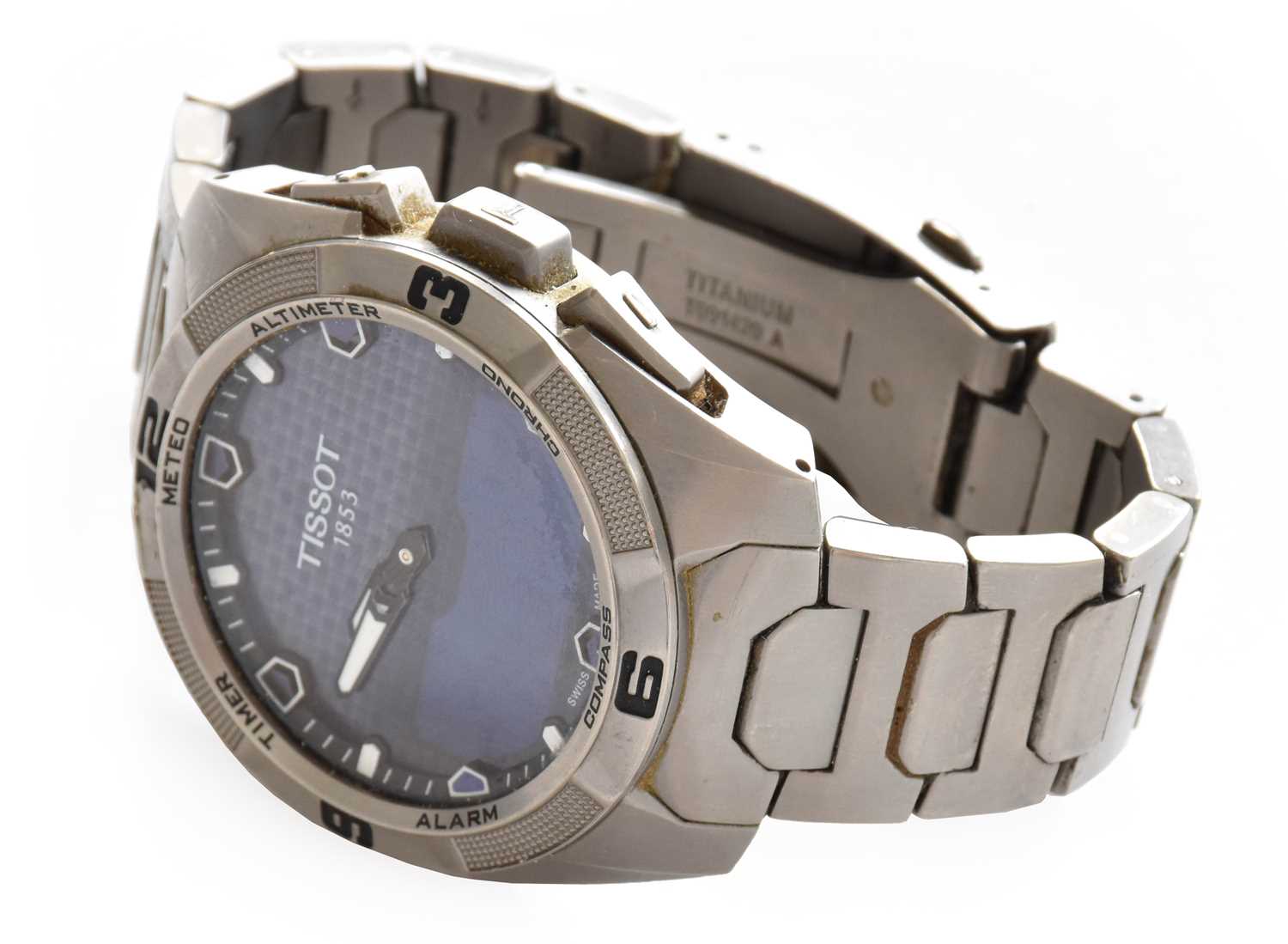 Lot 43 - A gents titanium Touch Solar Tissot wristwatch,...