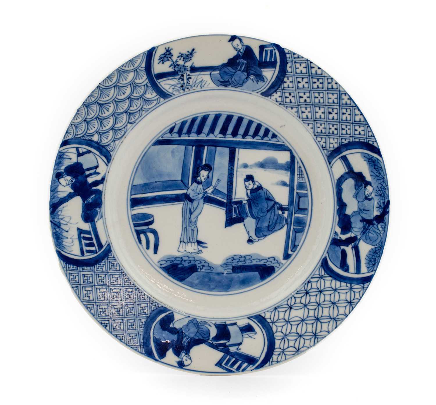 Lot 120 - A Chinese Porcelain Plate, Kangxi mark and of...