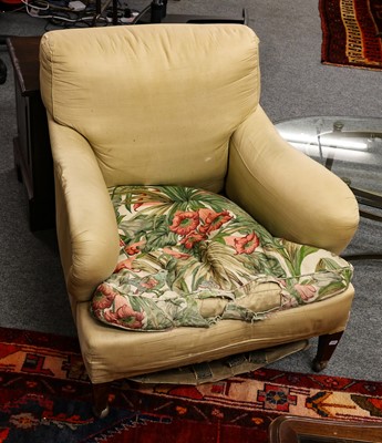 Lot 1123 - An upholstered three piece suite in the manner...