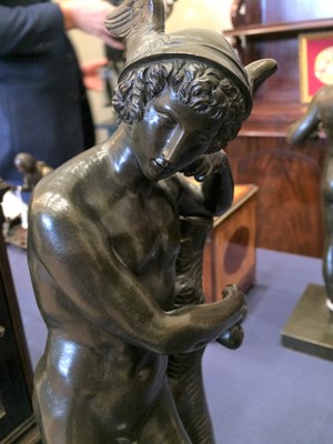 Lot 358 - After the Antique: A Bronze Figure of Mercury,...
