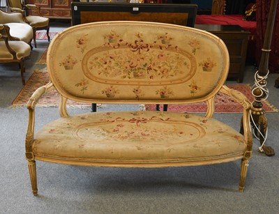 Lot 1187 - An early 20th-century French style painted and...