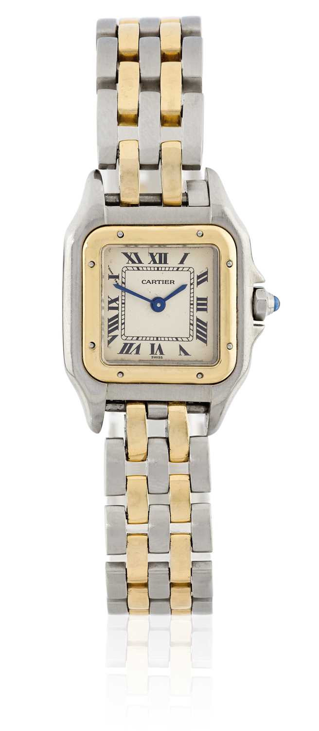 Lot 2342 Cartier A Lady's Steel and Gold Wristwatch
