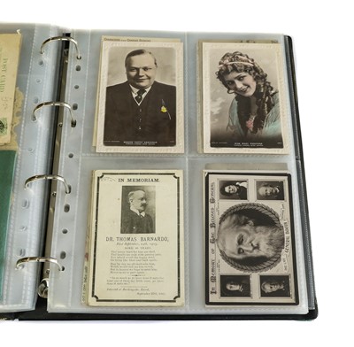 Lot 231 - A Green album containing approx. 190 postcards,...