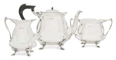 Lot 2294 - A Three-Piece George V Silver Tea-Service