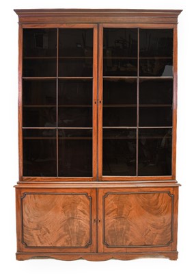 Lot 265 - A Late George III Mahogany Bookcase Cabinet,...