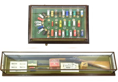 Lot 2420 - A Shooting Diorama, of a glazed display case...